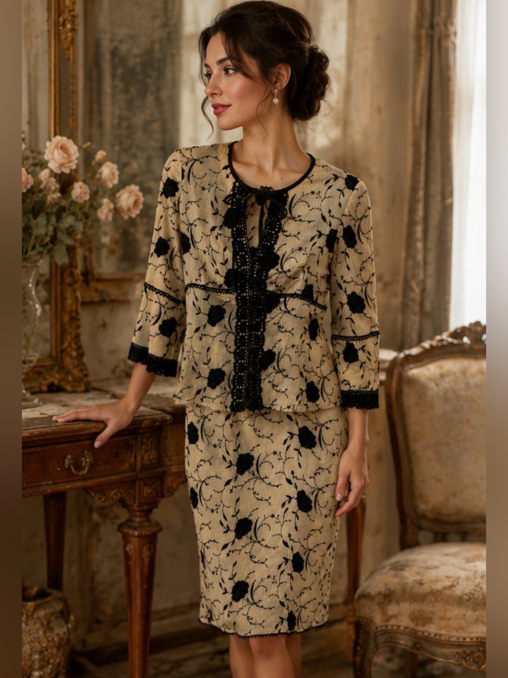 Vintage Nanette Lepore 2 Piece Dress Set